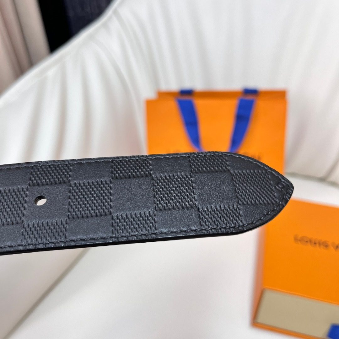 Louis Vuitton Damier Graphite Leather Belt