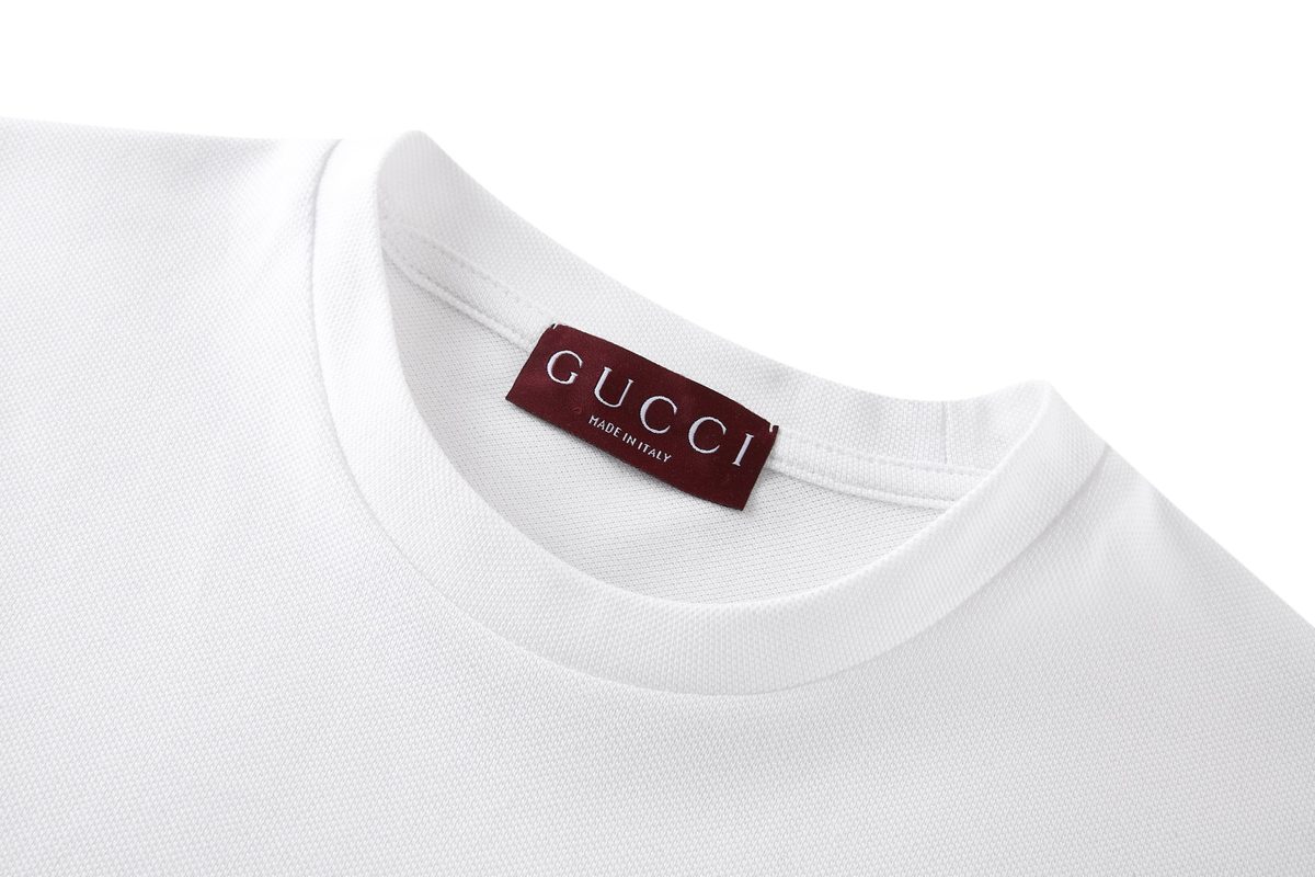 Gucci Double Stripe Label Short Sleeve T-Shirt