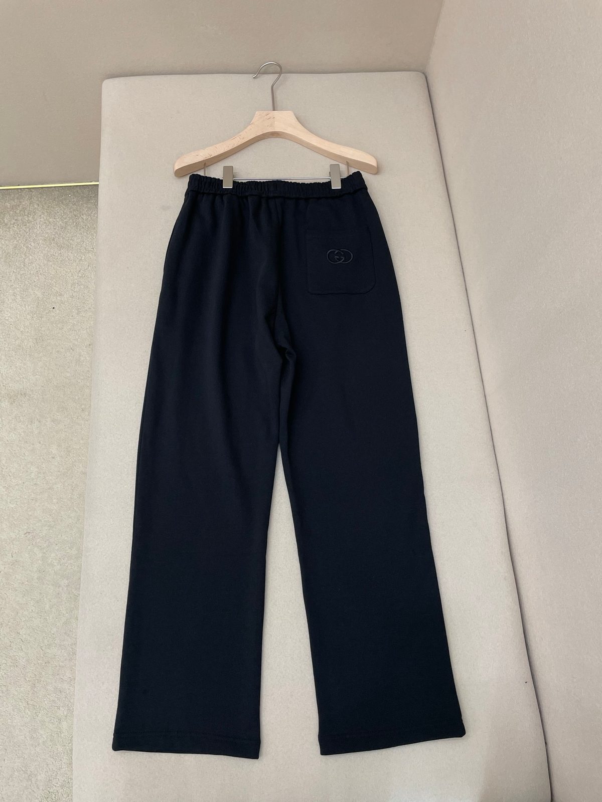 Gucci GG Embroidered Navy Sweatpants