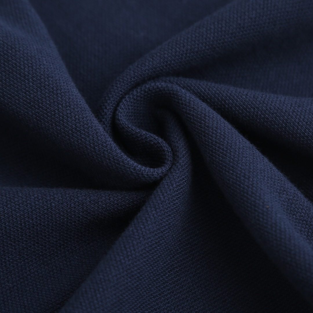 Moncler Logo Patch Navy Polo Shirt
