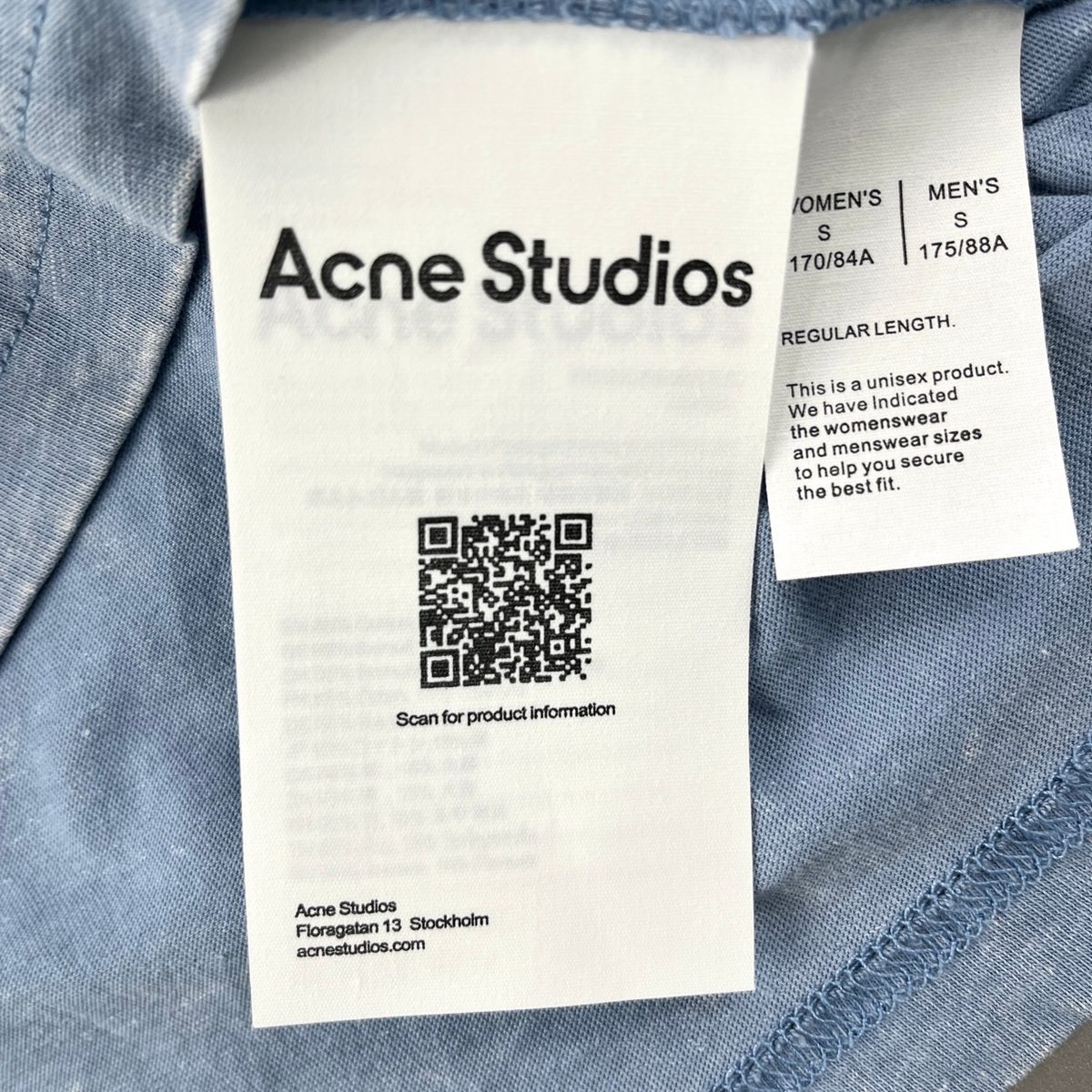 Acne Studios Unisex Logo T-Shirt