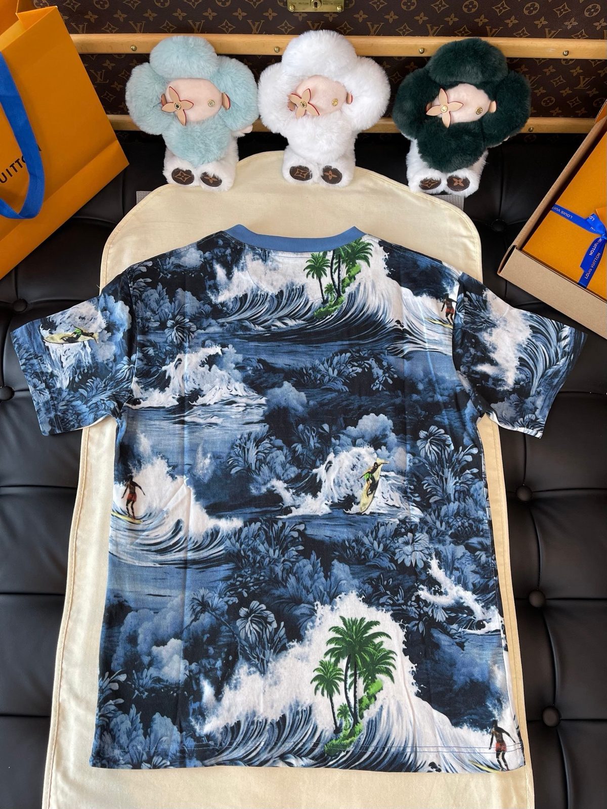 Louis Vuitton Wave Print Crewneck T-Shirt