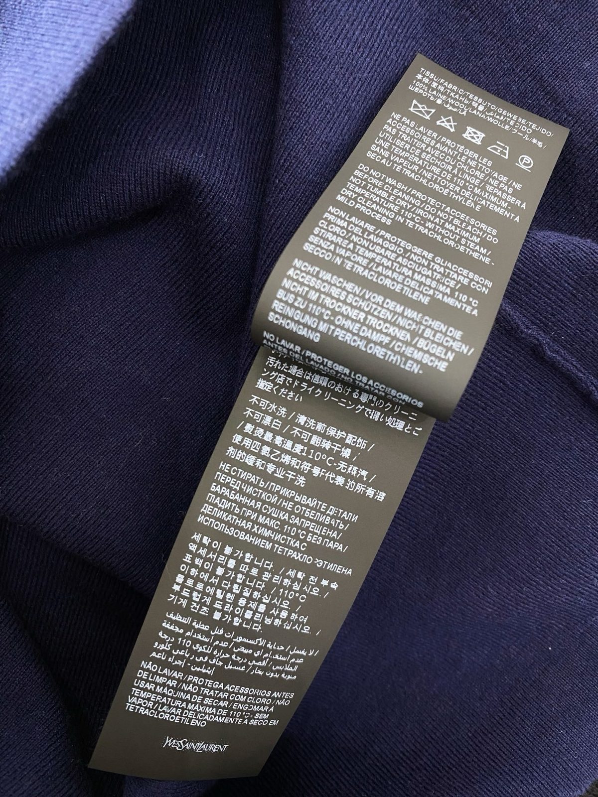 Yves Saint Laurent Ribbed Crewneck T-Shirt