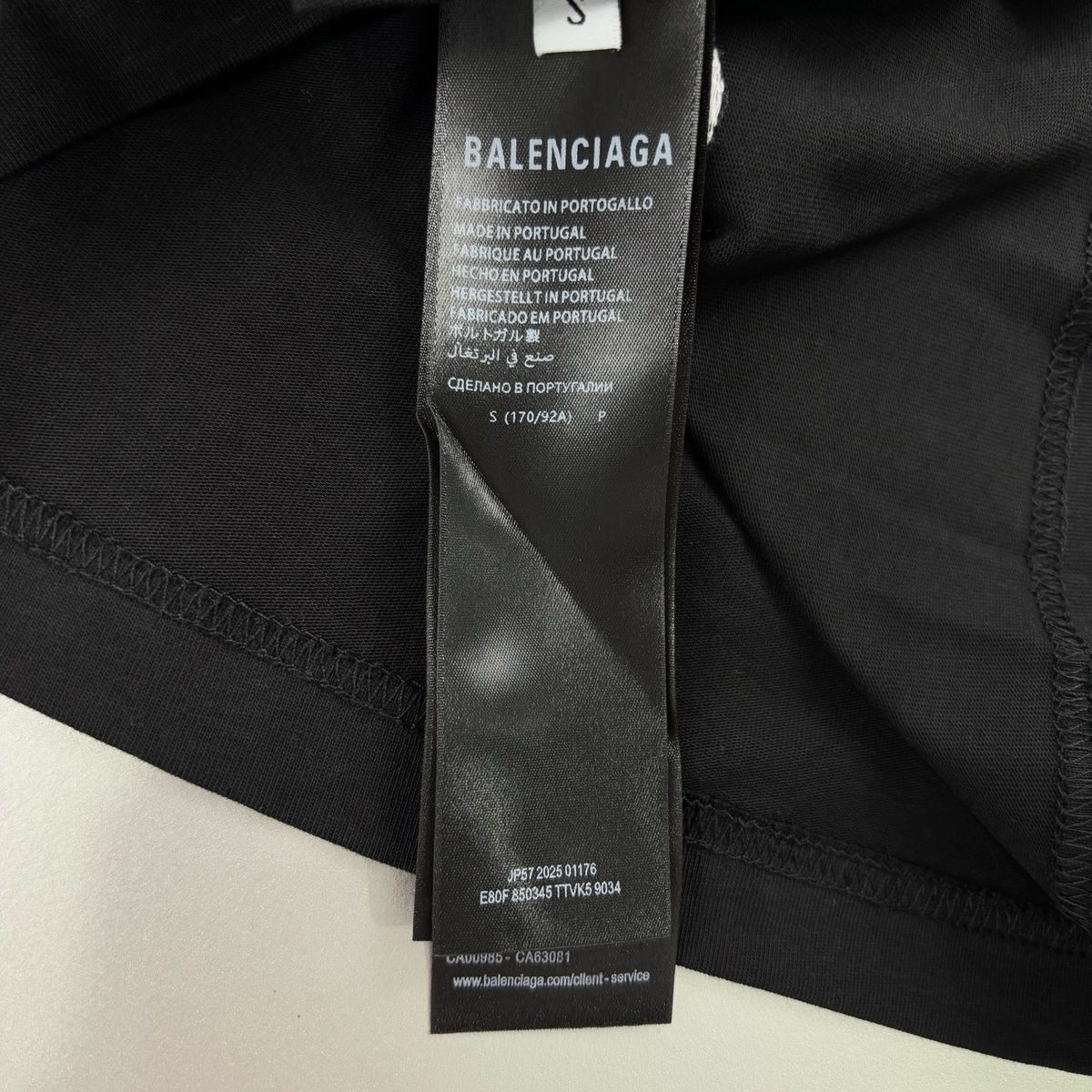 Balenciaga Oblique M Logo Embroidered T-Shirt